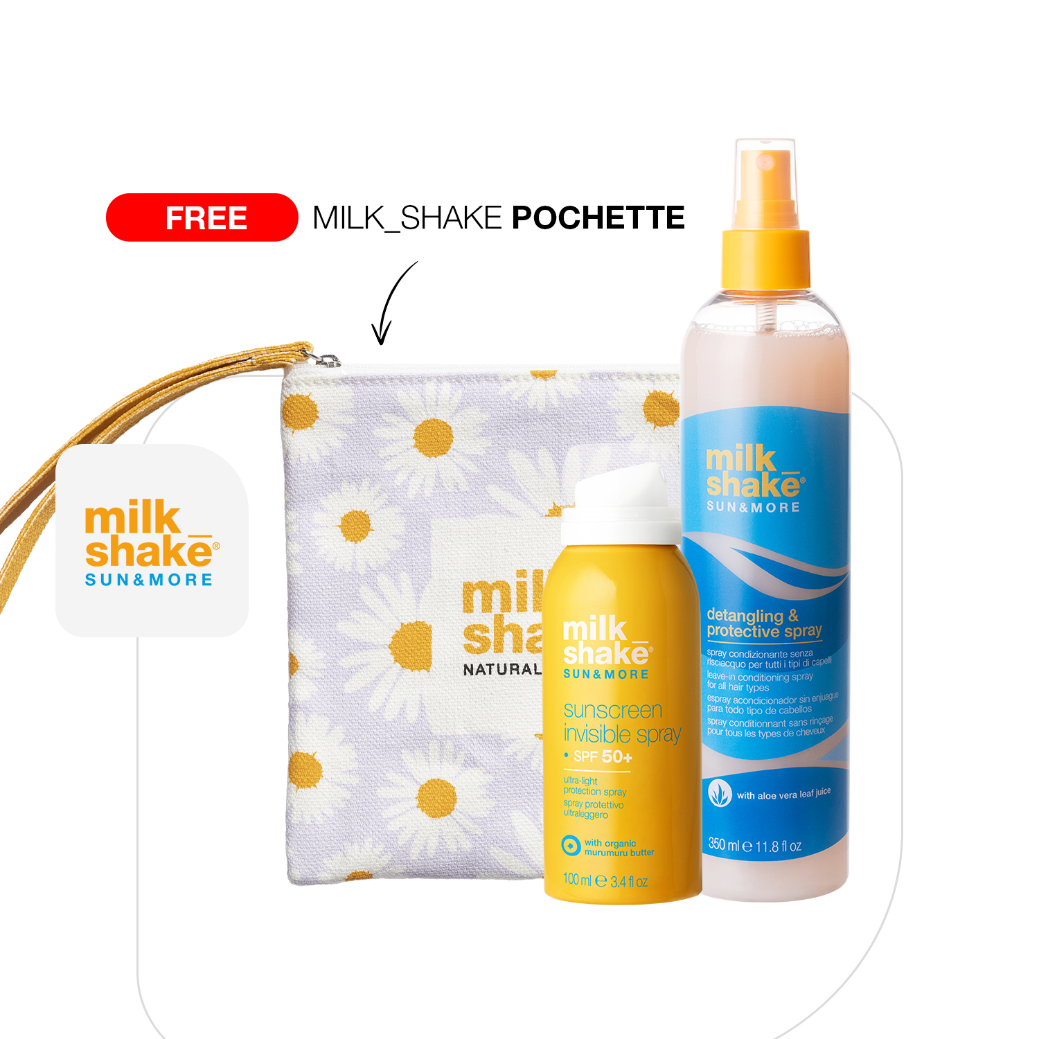 Hair & skin summer Duo + milk_shake® Travel Pouch Free